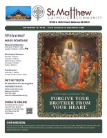 September 13, 2026 - 24th Sunday in Ordinary Time