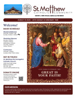 AUGUST 16, 2026 - 20TH SUNDAY IN ORDINARY TIME